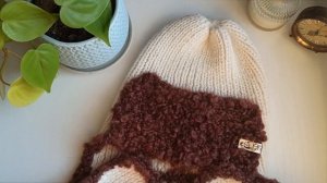 Обзор шапки - ушанки из альпаки и мохера на шёлке