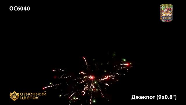 Фейерверк ОС6040 Джекпот 0,8 х 9 залпов смотреть онлайн