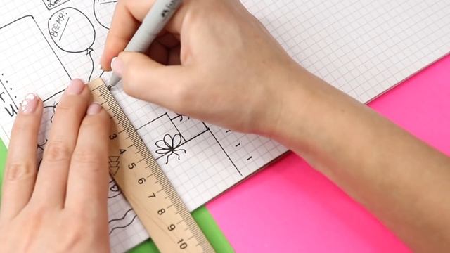 ИДЕИ для ЛД Часть 20! ДЕНЬ РОЖДЕНИЯ - оформление личного дневника в клеточку