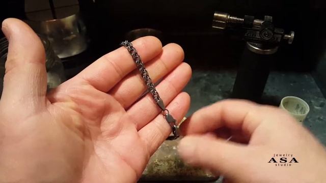 Чернение серебряного браслета. смотреть онлайн