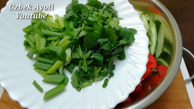 САЛАТ НА КАЖДЫЙ ДЕНЬ! ВКУСНО ПРОСТО БЫСТРО! РЕЦЕПТЫ САЛАТОВ! САЛАТ АССОРТИ! САЛАТЛАР! UZBEK AYOLI
