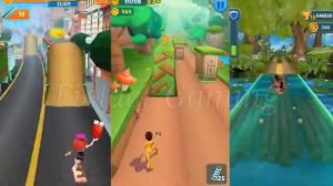 Bus Rush Run vs Subway Princess Run vs Jungle Endless Amazing Run Kids GamePlay Walkthrough V#185