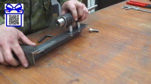 Делаем устройство для сверления отверстий в трубах под углом. Как сверлить трубы под углом.