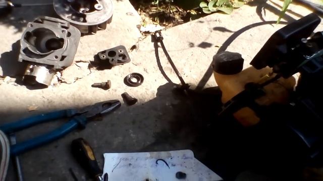 (175)Мотокоса.Почему заклинило двигатель и не крутит стартер. 180721 смотреть онлайн