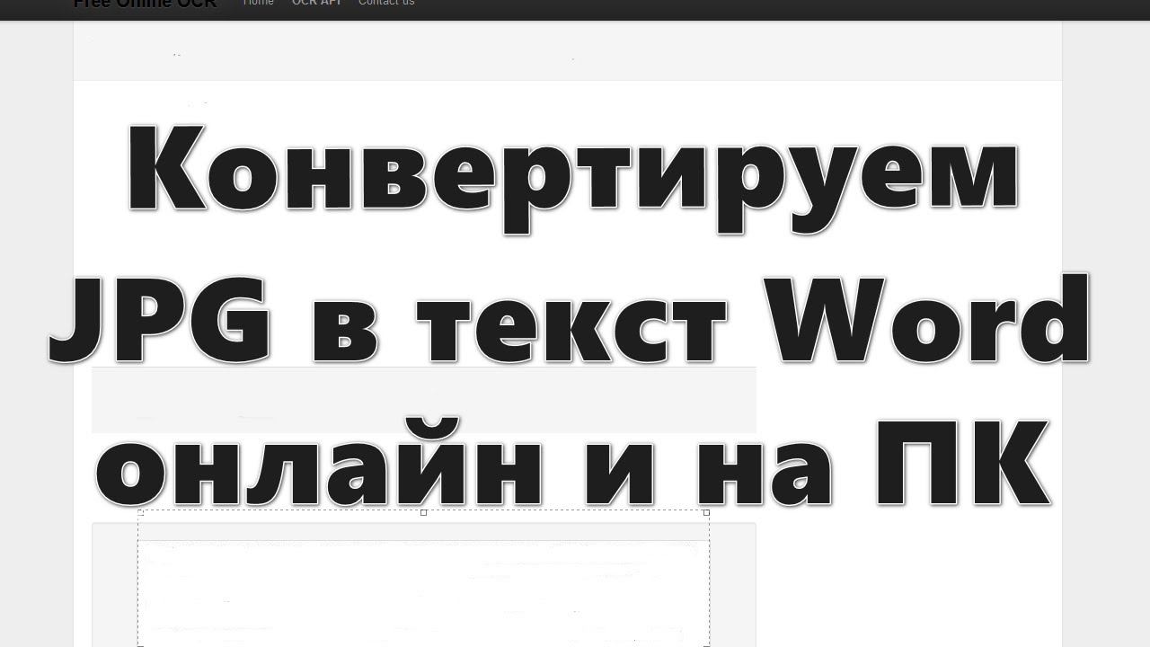 Конвертируем JPG в текст Word онлайн и на ПК