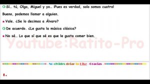 Conversaciones para aprender español ♫ Nivel B1  ♫ Learn Spanish 22