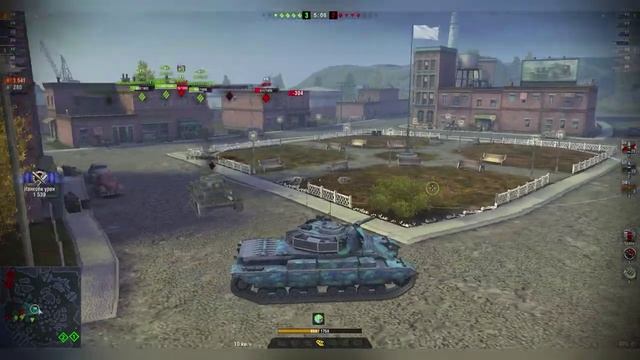 ТОП 1.Воин.Caernarvon Action X.Карта Порт.World of Tanks Blitz.