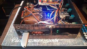 Маяк 203 . Усилитель от пенсионера.  Шкатулка ручной работы.