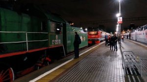 ПАРОВОЗ СУ-252-20. Прибытие на Ярославский вокзал. 05.11.2021