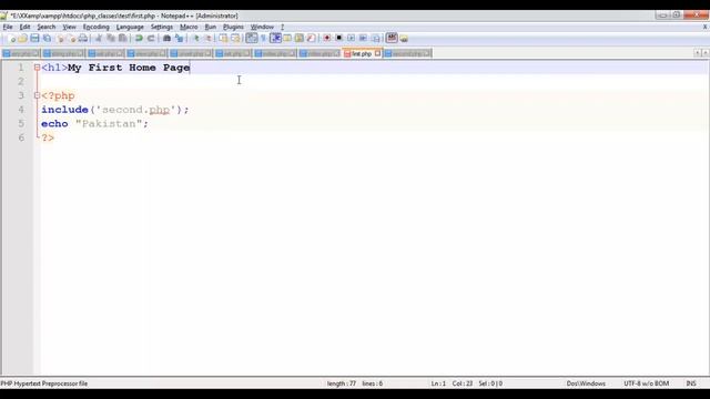 PHP | INCLUDE AND REQUIRE FUNCTIONS | FULL TUTORIAL IN URDU + HINDI | CLASS ONE PART ONE