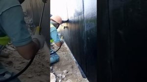 Пайка рубироида, Гидроизоляция фундамента жилого дома!