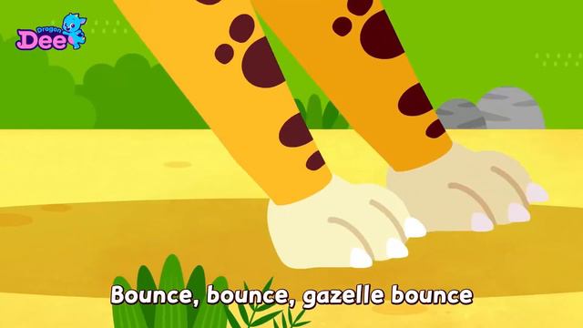 Animals in the Savanna🐆🦓🐘! Compilation | Animal Songs 🐾 | Dragon Dee Songs for Kids