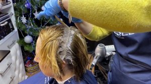 КРАСИТЕЛЬ которым СТРАШНО красить СЕДЫЕ волосы в БЛОНД Glazette color. Окрашивание седины в блонд