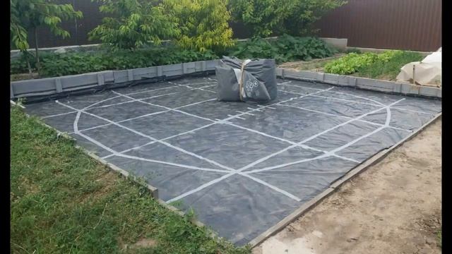 Установка каркасного бассейна INTEX 549x132см на земле смотреть онлайн