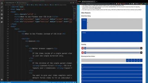 76 When to use Flexbox over CSS Grid