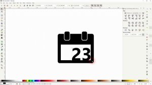 Create a Calendar Icon in Inkscape