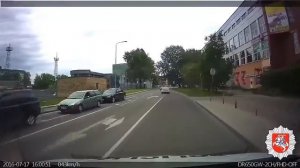 Погоня ДПС за пьяным по городу Вильнюс