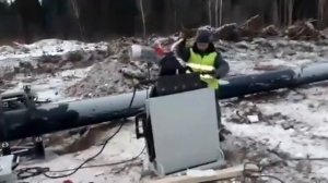 Стыковой сварочный аппарат АTLANT A 800. Сварка полиэтиленовых (ПНД) труб в г. Пермь