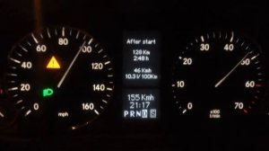 Mercedes w203 1.8 192 разгон до 197 км/ч