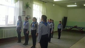 Смотр строя и песни. Команда 7 класса