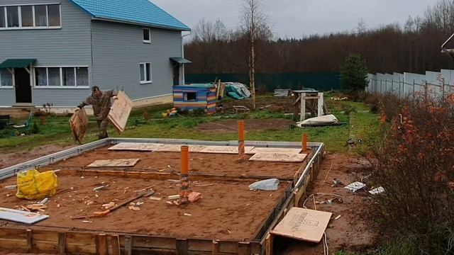 3#БАНЯ 6×8. Фундамент под баню УШП. смотреть онлайн