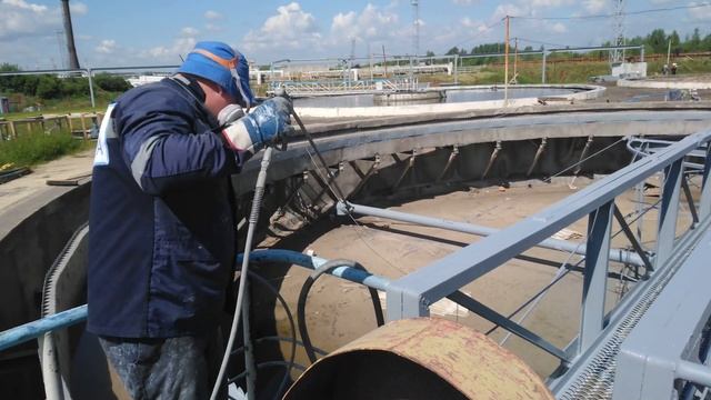 Безвоздушная ОКРАСКА металлоконструкций в Нижнем Новгороде смотреть онлайн