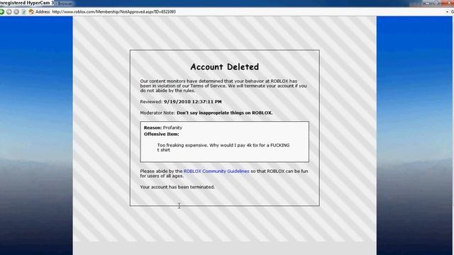 Roblox acc banned--quit. смотреть онлайн