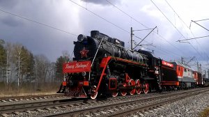 Паровоз Л-3095 с Поездом Победы