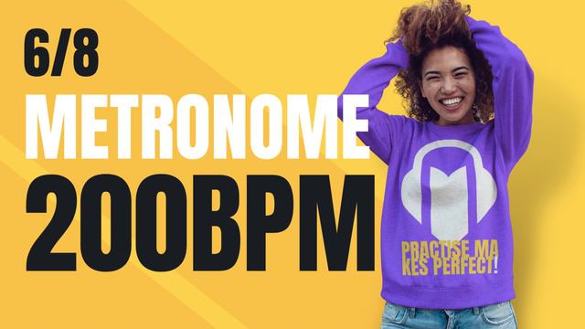 👉 6/8 METRONOME 200 BPM смотреть онлайн