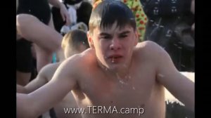 Крещенские купания при -35!  Новосибирск.