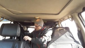 Установка сетки на потолок в машину