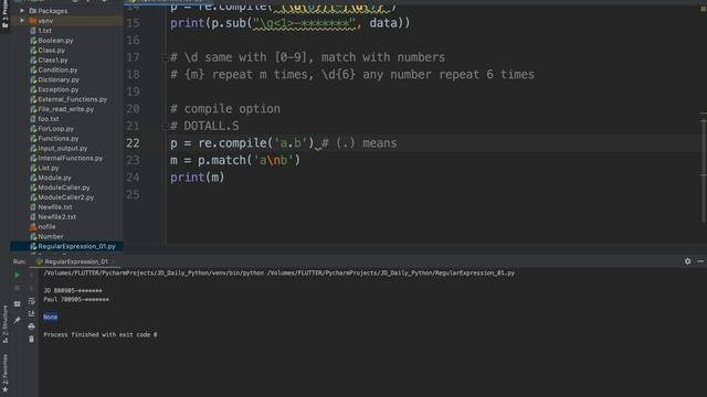 JD with Daily Python Practice ( Python Regular Expressions )