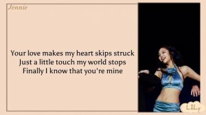 Jennie - You And Me (Coachella ver) easy lyrics