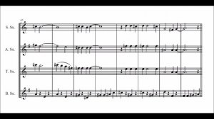 Mr Sandman for saxophone quartet