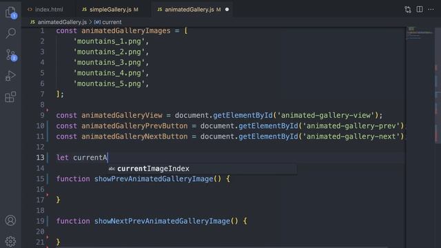 JavaScript для начинающих  | Практика | JavaScript | Галерея для сайта | Vite | HTML | CSS
