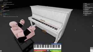 Undertale|His Theme|Roblox Piano Sheet