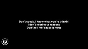 No Doubt - Don't Speak Karaoke SLOWER Acoustic Piano Instrumental Cover Lyrics