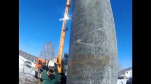 Монтаж вышки сотовой связи ►рабочие будни