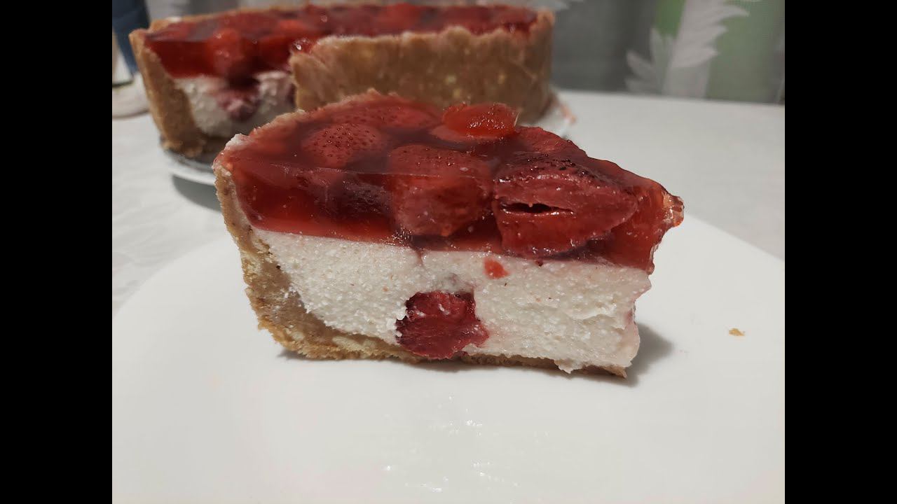 Торт клубничный без выпекания. смотреть онлайн