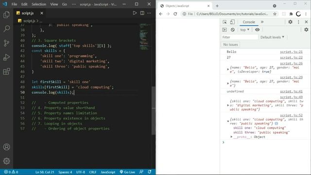 25. JavaScript Objects