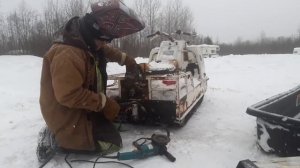 In My Shade Tree Garage Installing The Ultimate Snowmobile Tow Hitch On My Military Ski Doo Alpine