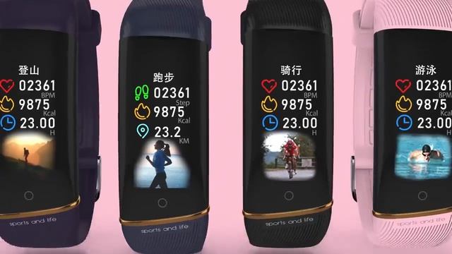 2021 E98 Smart Bracelet Men Women Fitness Track Heart Rate Monitor Smart Band смотреть онлайн