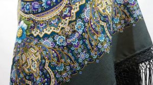 Павловопосадские платки. Шаль "Идиллия". Видеообзор