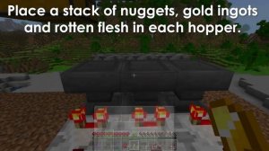 EASY Gold Farm Sorting System in Minecraft Bedrock 1.19!