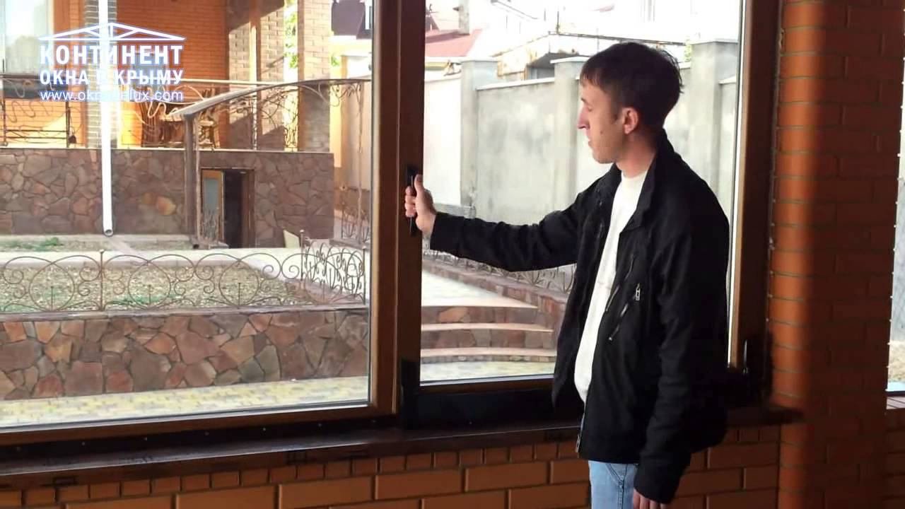 Наклонно-раздвижное окно
