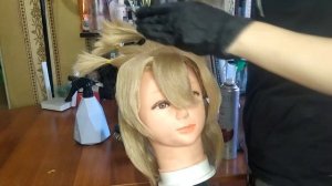 Укладка парика на Альбедо Genshin impact