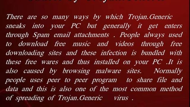 Trojan.Generic | Uninstall Trojan.Generic