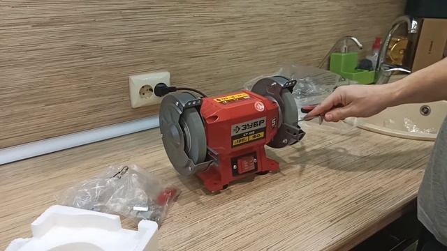 заточной станок Зубр ст-125 распаковка и обзор смотреть онлайн