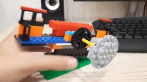 рабочий руль для телефона из LEGO