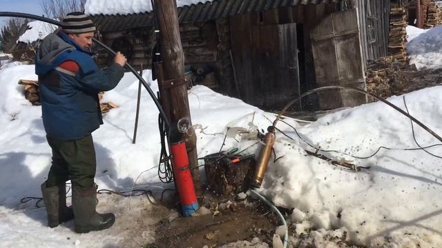 Продувка скважины компрессором смотреть онлайн
